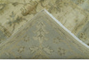 Traditional Oushak Design Blue And Beige Hand Knotted 3x5 Wool Area Rug