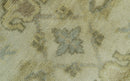 Traditional Oushak Design Blue And Beige Hand Knotted 3x5 Wool Area Rug
