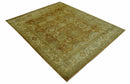 Traditional Oushak Design Rust And Beige Hand Knotted 8x10 Wool Area Rug