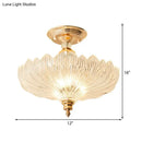 Traditional scalloped crystal ceiling light dining room black & gold