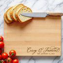 Traditional Script Couples Cutting Board