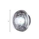 Traditional silver clear crystal bubble wall light bedroom sconce