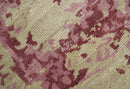 Traditional Transitional Beige And Pink Hand knotted Wool Area Rug