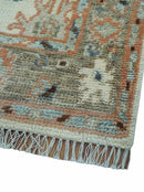 Traditional Turkish Design Beige 4x6 Hand knotted Wool Area Rug
