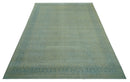 Traditional Turkish Design Fine Blue And Beige Hand Knotted 10x14 Wool Area Rug