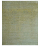 Traditional Turkish (Oushak) Design Gold And Gray Hand Knotted 8x10 Wool Area Rug