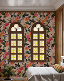 Flower Party Wallpaper, nude