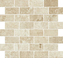 Trail Cross Cut Beige Mosaic J Travertine Look Porcelain Mosaics 12x12