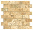 Trail Cross Cut Scabas Bullnose Travertine Look Porcelain Moldings 3x24