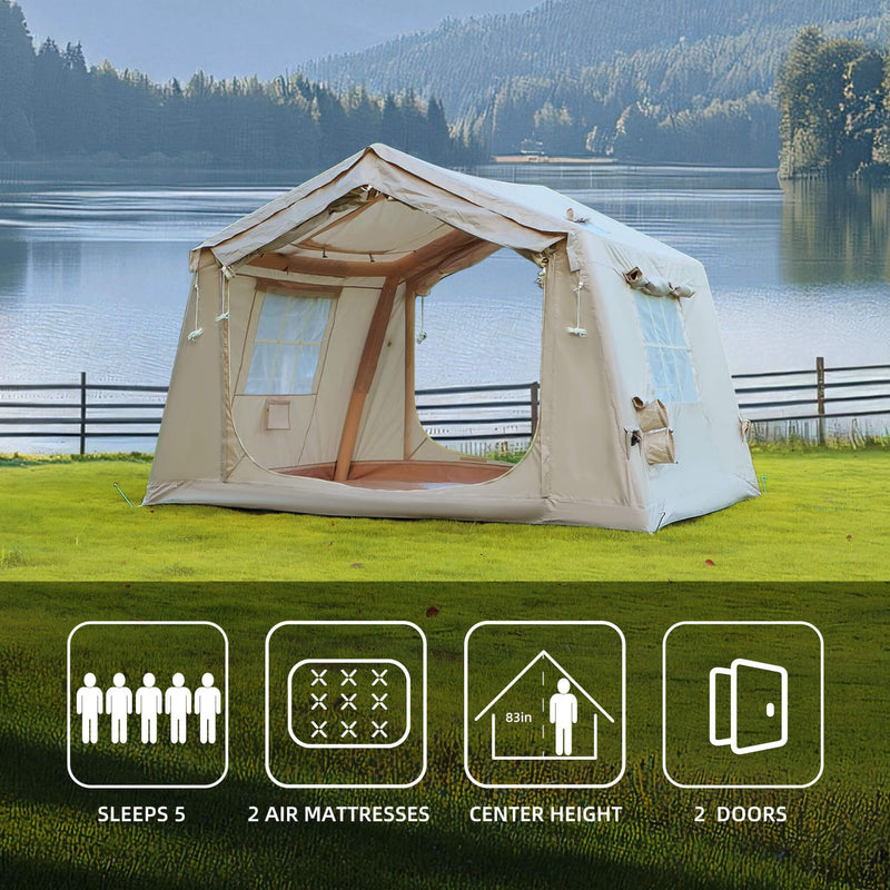 blow tent 4-Season Outdoor Inflatable Up Camping With Air Pump [4-6 Pe Schutzblech Kotflügel Simson SR2 Camping Size:L/53 + Fulcrum Soniq Carbon Resistant】 Crafted from top