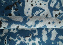 Transitional 7x10 Ivory, Blue and Black Modern Abstract Hand knotted Wool Area Rug