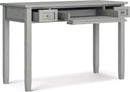 Transitional Solid Wood Writing Desk with Key Features