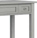 Transitional Solid Wood Writing Desk with Key Features