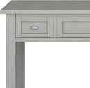 Transitional Solid Wood Writing Desk with Key Features