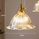 DecorBites™ Blue Glass Pendant Lights - Bedroom Dinning Living Room Fixtures