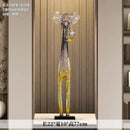 Translucent blue & yellow elephant floor decoration living room sculpture