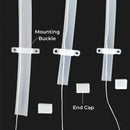Translucent silicone tube strip light diffuser for living room lighting