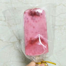 Transparent pink ice cream bags kitchen storage with gold ribbon