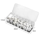 Transparent plastic cable storage box office desk wire organizer