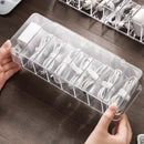 Transparent plastic cable storage box office desk wire organizer