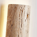 Travertine Stein Lange Long Strip Wall Sconce