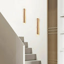 Travertine Stein Lange Long Strip Wall Sconce