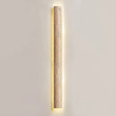 Travertine Stein Lange Long Strip Wall Sconce