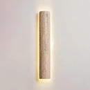 Travertine Stein Lange Long Strip Wall Sconce