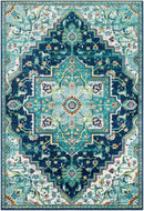 Trebloc Teal Green Area Rug - Clearance