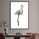 Tree of Illusion Flamingo Canvas