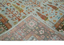 Tree of Life Hand Knotted Silver, Brown and Rust Traditional Wool Rug
