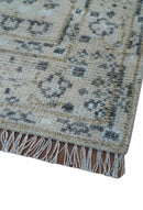 Tree of life Beige Traditional Style Hand knotted 4x6 Wool Area Rug
