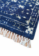 Tree of life Blue Traditional Style Hand knotted 5x8 Wool Area Rug