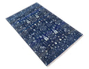 Tree of life Blue Traditional Style Hand knotted 5x8 Wool Area Rug