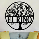 Tree Of Life Established Family Name Sign