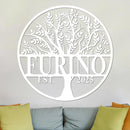 Tree Of Life Established Family Name Sign