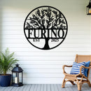Tree Of Life Established Family Name Sign