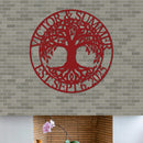 Tree Of Life Couple Names Sign w Wedding Date