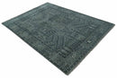 Tree of life Gray, Charcoal and Ivory Hand knotted Traditional Floral Multi Size wool Area Rug