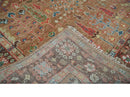 Tree of Life Rust and Brown Hand Knotted 8x10 Traditional Oushak Wool Rug