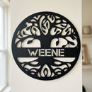 Custom Metal Wall Art - Personalized Tree of Life Family Name Sign