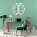 Tree of Life Buddha Metal Wall Art – Zen Spiritual Meditation Home Decor