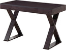 Trendy Espresso Writing Desk with Drawer and Storage