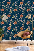 Trendy Floral Pattern Wallpaper