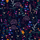 Trendy Wild Floral Pattern Wallpaper