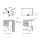 36" Stainless Steel Tri-Ring Gas Cooktop Series | GLS36502