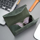 Triangle Leather Glasses Case – Vintage Eyewear Holder