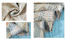 Tribal beige quilted sofa throw blanket – living room cotton bedspread