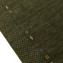 Tribal Border Design Hand Loomed Wool Area Rug
