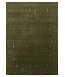 Tribal Border Design Hand Loomed Wool Area Rug